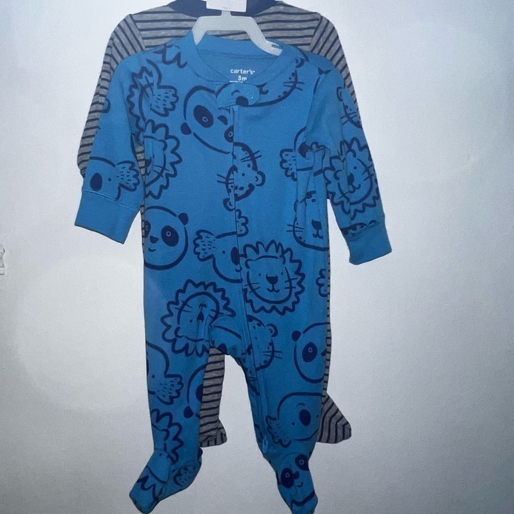 𝅺CARTER’S baby pajamas 3 pieces sz 3 months